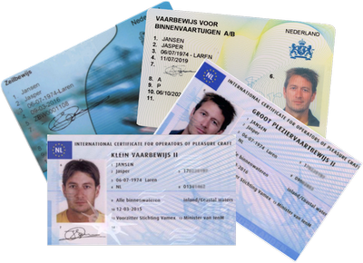 Welke vaarbewijzen zijn er